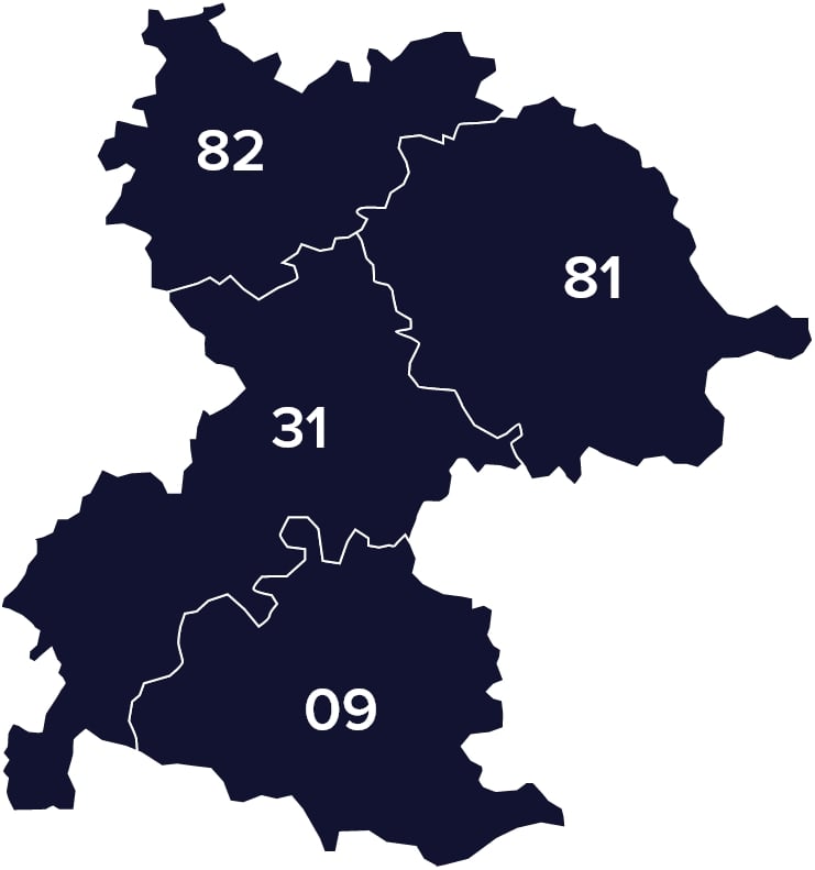 Carte compétence territoriale